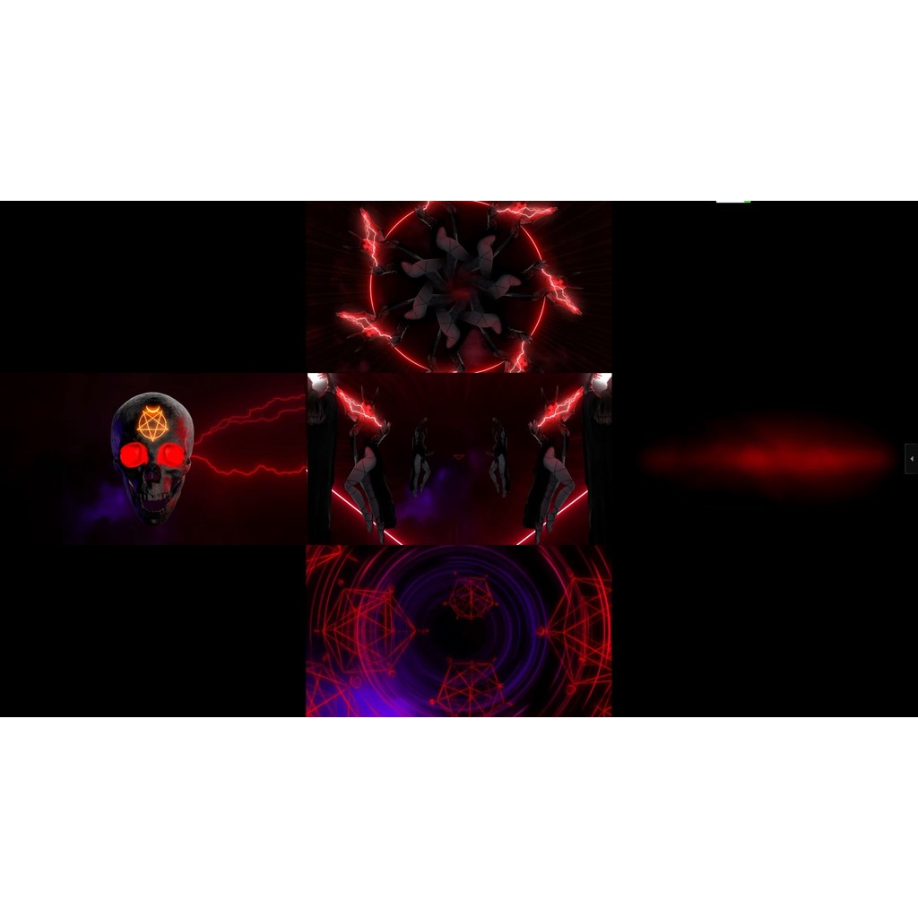 🎥 VJ LOOP | 🦇 Halloween Dark Horns ⚡ Lightning Totem & Smoke Mysterious Vibes 🌫️ [ MICHIGO STUDIO ]