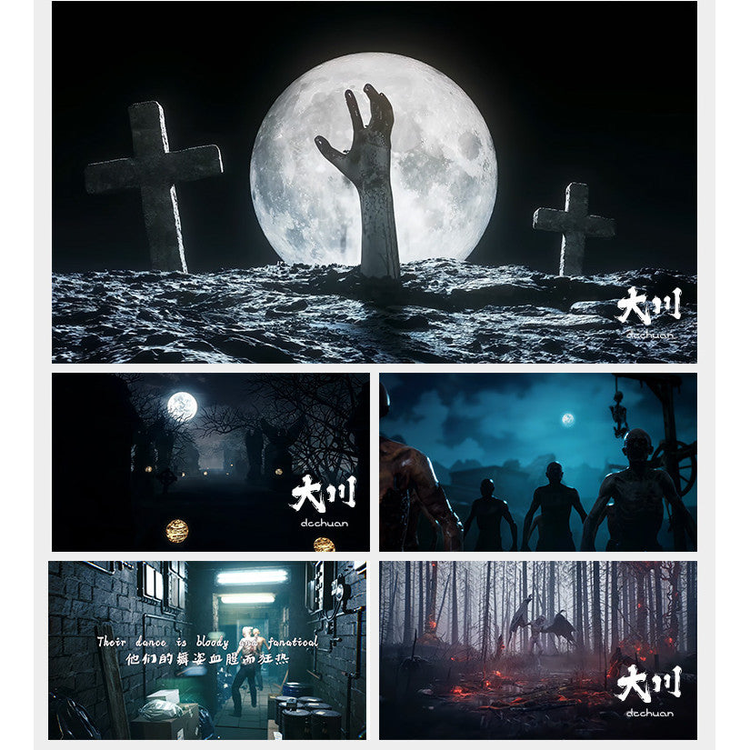 🎥 VJ LOOP | Horror Atmosphere Sound & Light Nightclub LED Stage Background 👻🌌 [ MICHIGO STUDIO ]