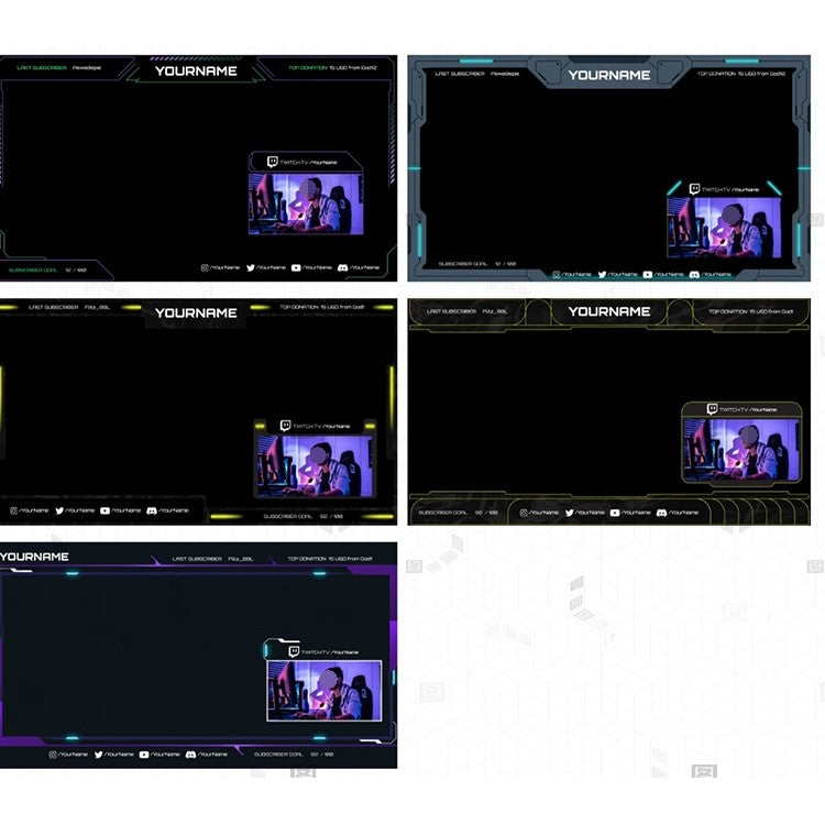 🎞️ Short Video UI + Game Stream Overlay Template – TikTok / Kuaishou Compatible [MICHIGO STUDIO]
