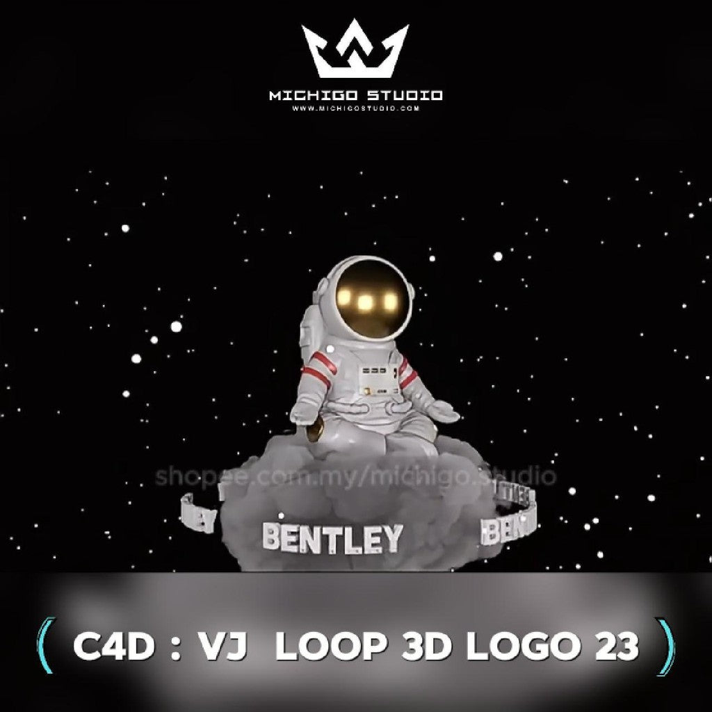🌀 VJ 3D LOOP LOGO  | Custom C4D + Octane for DJ, Club & KTV [23]
