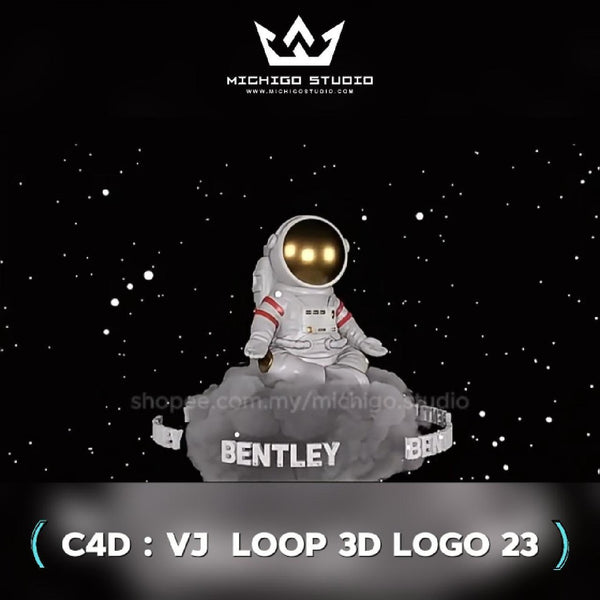 🌀 VJ 3D LOOP LOGO  | Custom C4D + Octane for DJ, Club & KTV [23]