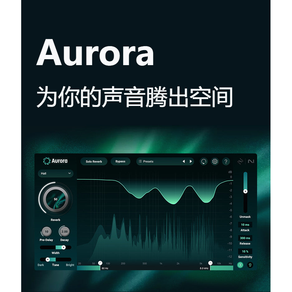 🎚️ iZotope Aurora | AI Spectral Reverb Plugin 🌌 清晰频谱混响 | Win/Mac [MICHIGO STUDIO]