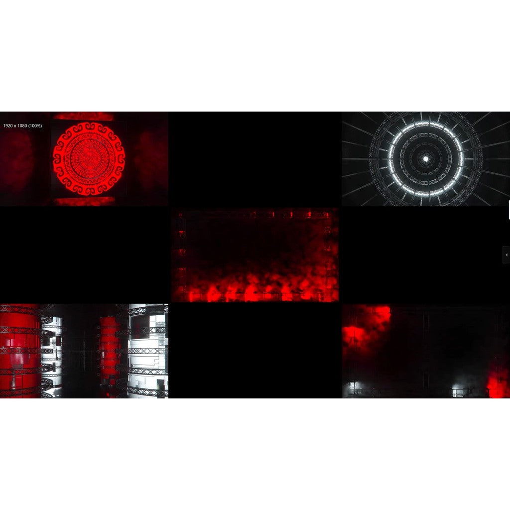 🎥 VJ LOOP | 🔴⚪ 4K Red & White Industrial Lines 🏭 Abstract Motion Visuals 🌐 [ MICHIGO STUDIO ]