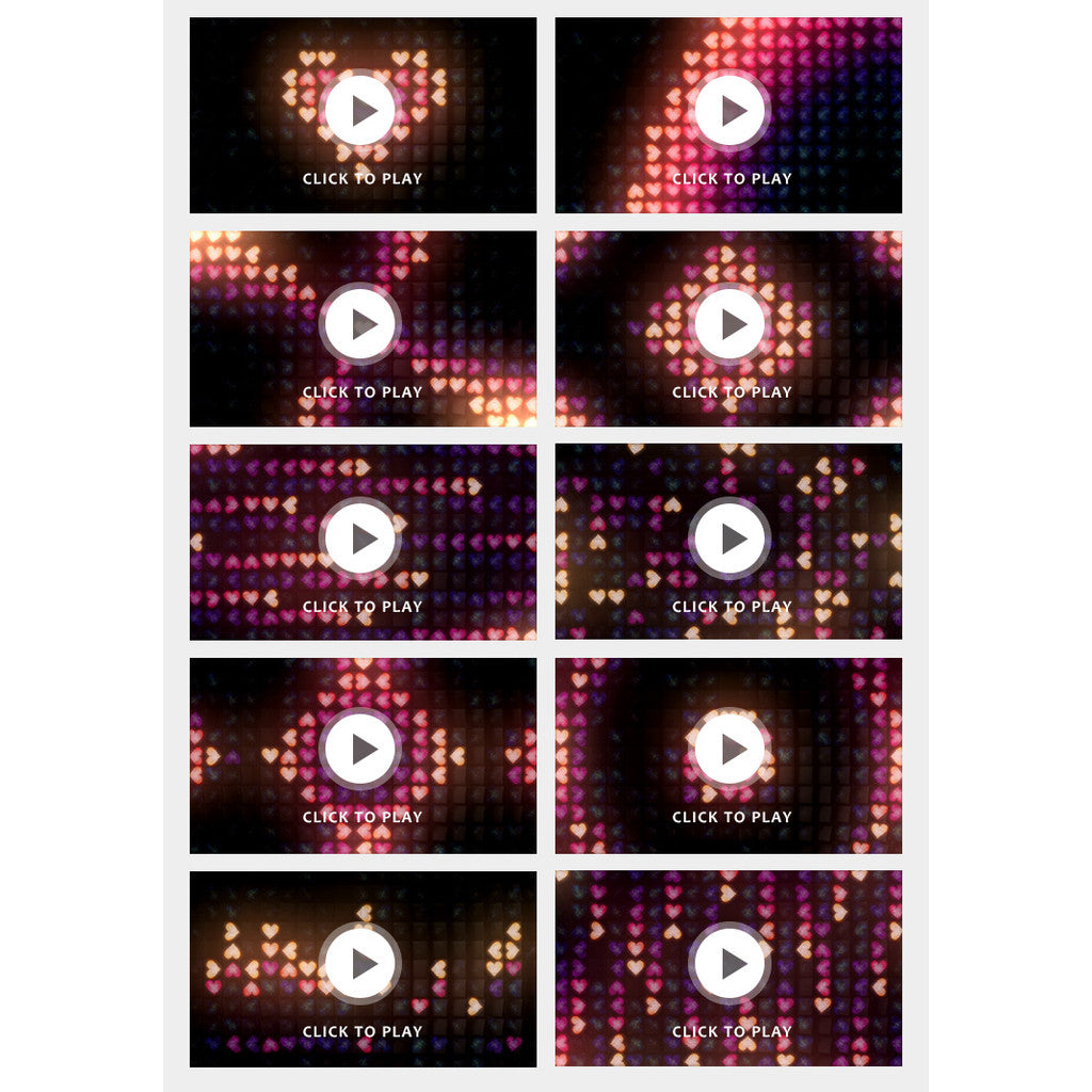 🎥 VJ LOOP | Romantic Red Heart Matrix Lighting Club LED Background ❤️🔺 [ MICHIGO STUDIO ]