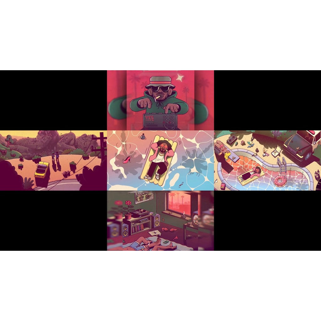 VJ LOOP | 🎤 HipHop Rap Cartoon Visuals – LED Big Screen VJ Loops 🧢🌀 [MICHIGO STUDIO]