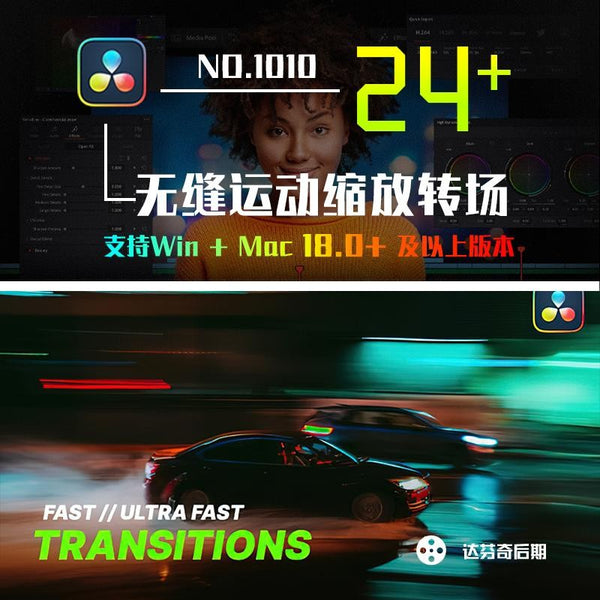 🚀 Ultra Fast Zoom Transitions | 24 Seamless Motion Presets [MICHIGO STUDIO]