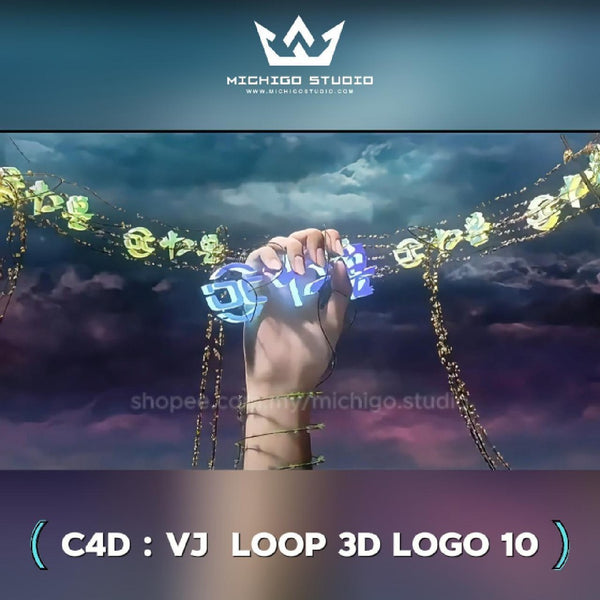 🌀 VJ 3D LOOP LOGO  | Custom C4D + Octane for DJ, Club & KTV [10]