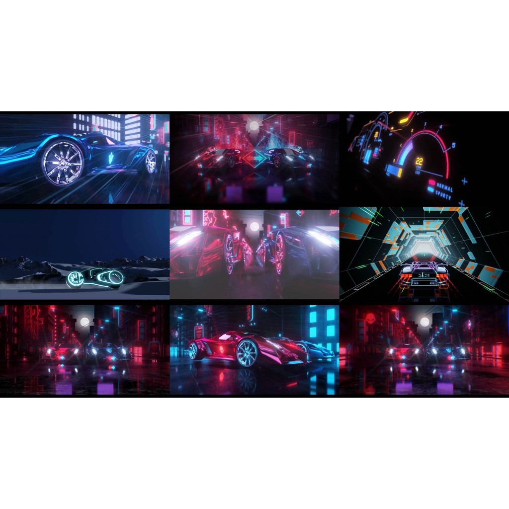 🎥 VJ LOOP | Fast & Furious Car Racing LED Visuals for Club 🏎️💨🚗 [ MICHIGO STUDIO ]