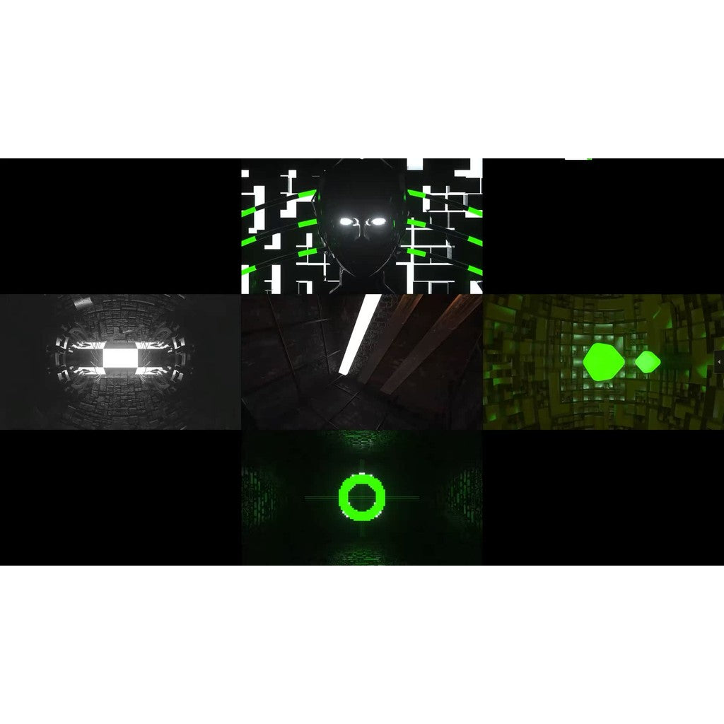 🎥 VJ LOOP | Industrial Mechanical Line Abstract Rhythm LED Visual Background ⚙️📉🎵 [ MICHIGO STUDIO ]