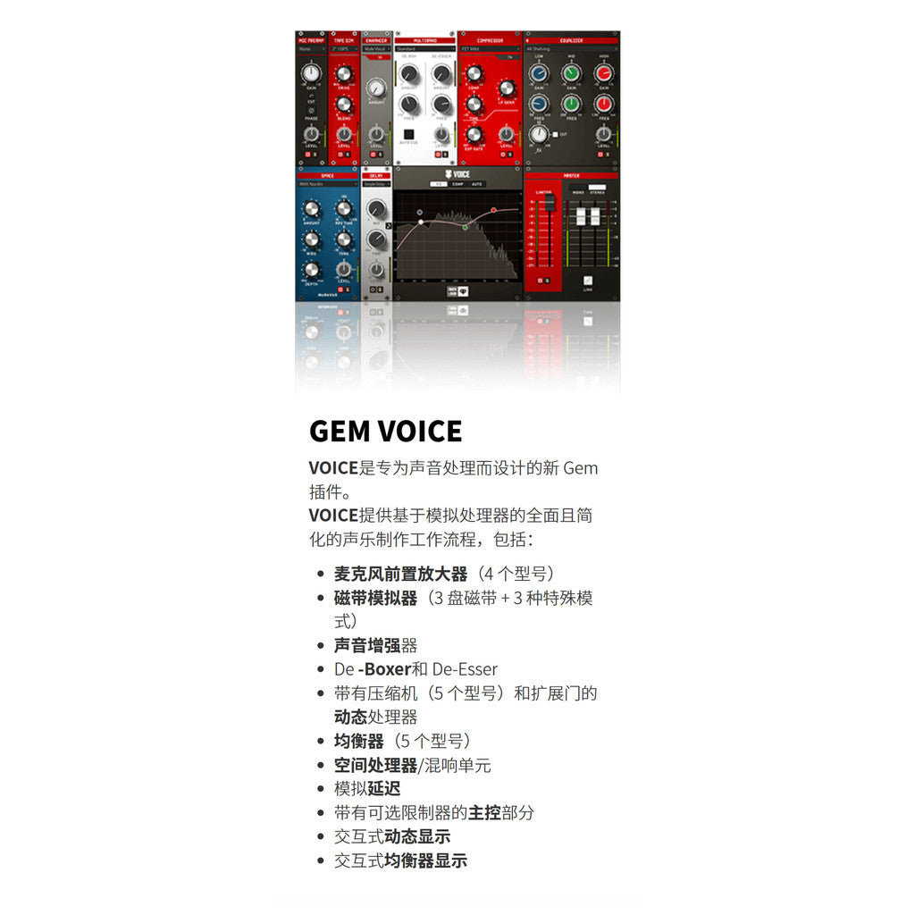 🎙️ Overloud GEM Full Bundle | LA Voice Comp & Vocal Mixing Plugins (Win/Mac) [MICHIGO STUDIO]