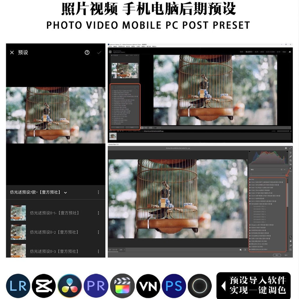 📸 LR Pixelcake PR French Retro Film – Lightroom Preset (8 Types, PhaseOne, PS, Capcut)