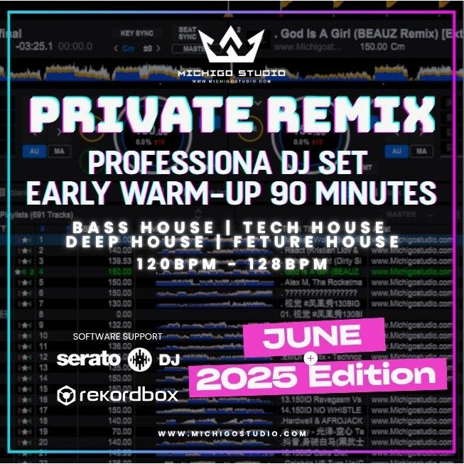 June 2025 Early Bar DJ Set 🎧 90min Flow | Party Vibe | Cue Point Ready [MICHIGO STUDIO]