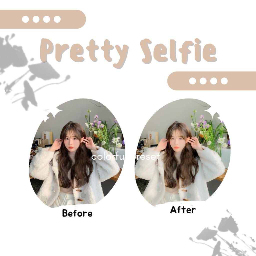 Edit Foto 10 Preset Light room - Pretty Selfie[ MICHIGO STUDIO ]