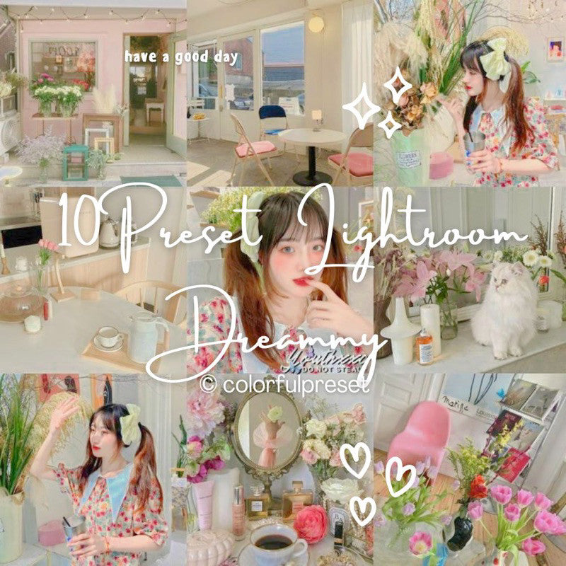 Edit Foto 10 Preset Light room - Dreamy[ MICHIGO STUDIO ]