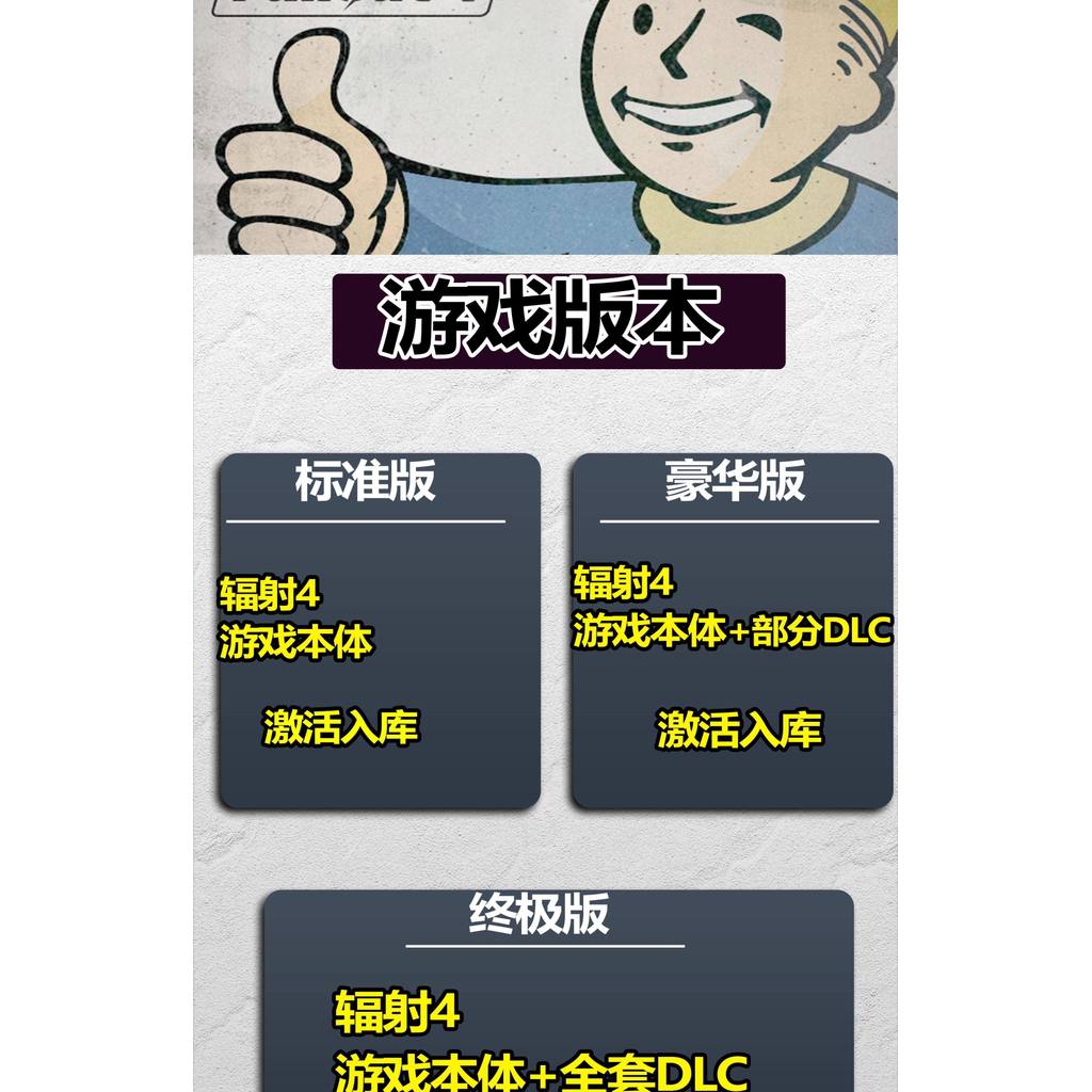 🎮【STEAM CDKEY】Fallout 4 | PC | Full DLC | Open-World RPG | Global Region | MICHIGO STUDIO
