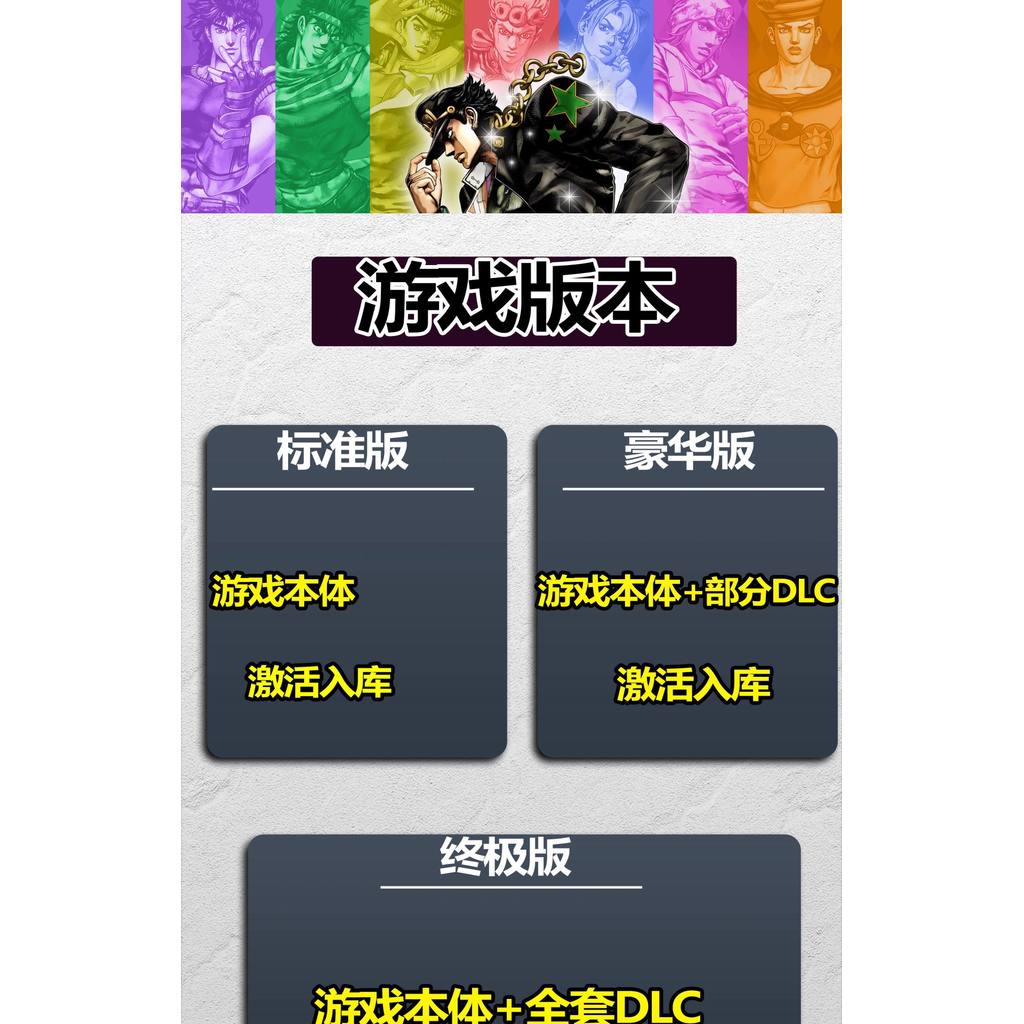 🎮【STEAM CDKEY】JOJO’s Bizarre Adventure: All-Star Battle R | PC | Full DLC | Fighting | Global Region | MICHIGO STUDIO