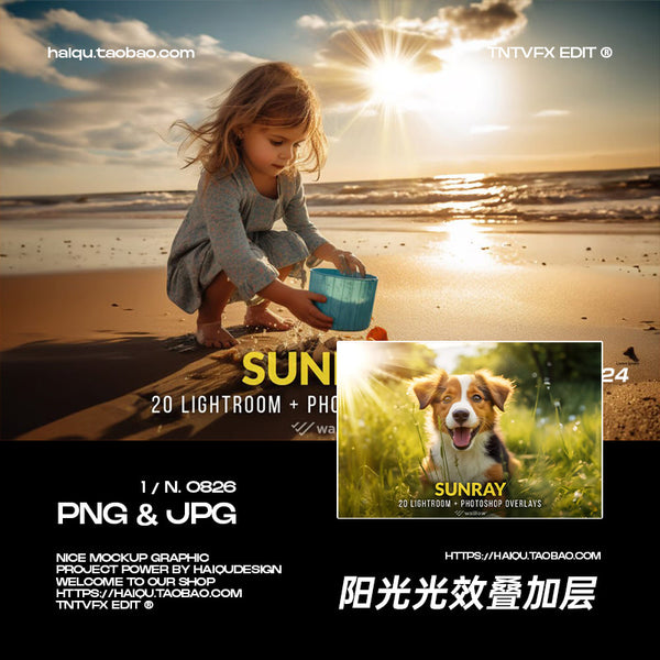 🌤️ Design Asset – Realistic Sunlight Beam & Overlay Effects – Transparent PNG/JPG Pack ✨ [ MICHIGO STUDIO ]