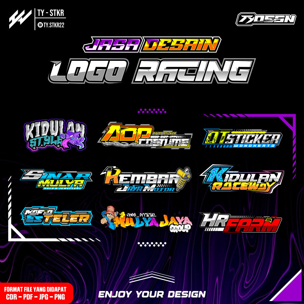 🎨 Logo Design for Racing, Sound System & Workshop – [ MICHIGO STUDIO ]✨
