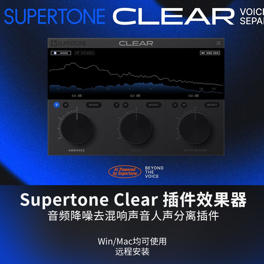🎧 Plugin – Supertone Clear – AI Noise Reduction & De-Reverb Audio Plugin ✨ [ MICHIGO STUDIO ]