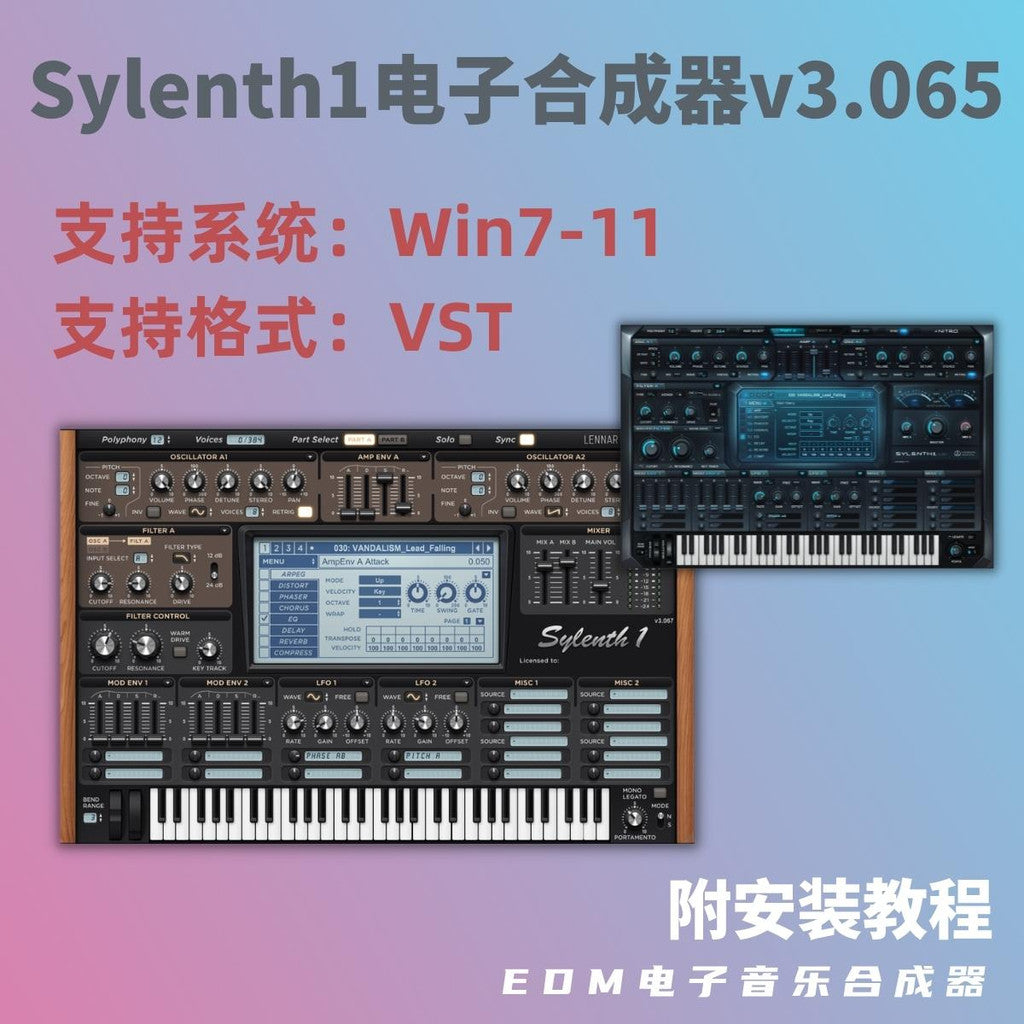 🎹 Synth Plugin – LennarDigital Sylenth1 v3.0 – EDM Wavetable Synth ✨ [ MICHIGO STUDIO ]