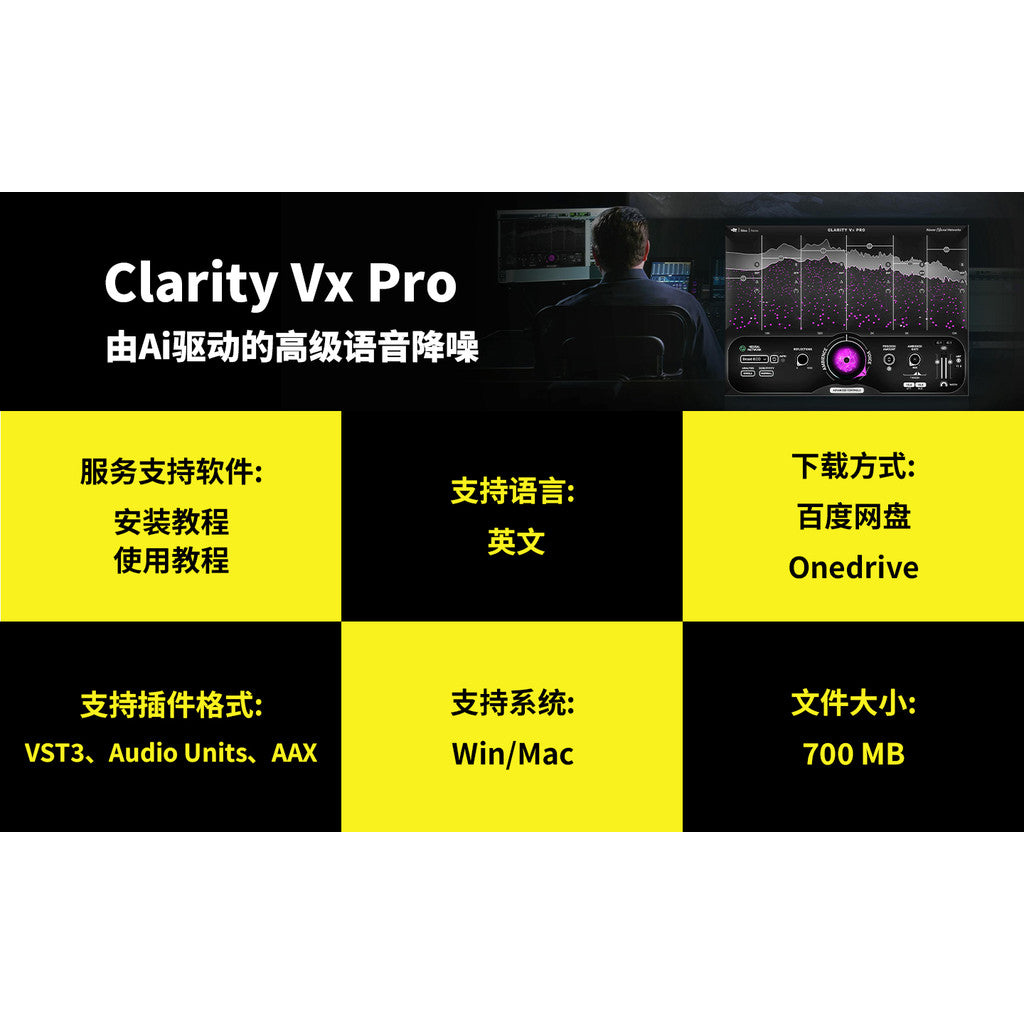 🎧 Plugin 154 – Clarity Vx Pro – AI Voice Noise Reduction & Environment Cleaner (Win/Mac) ✨ [ MICHIGO STUDIO ]