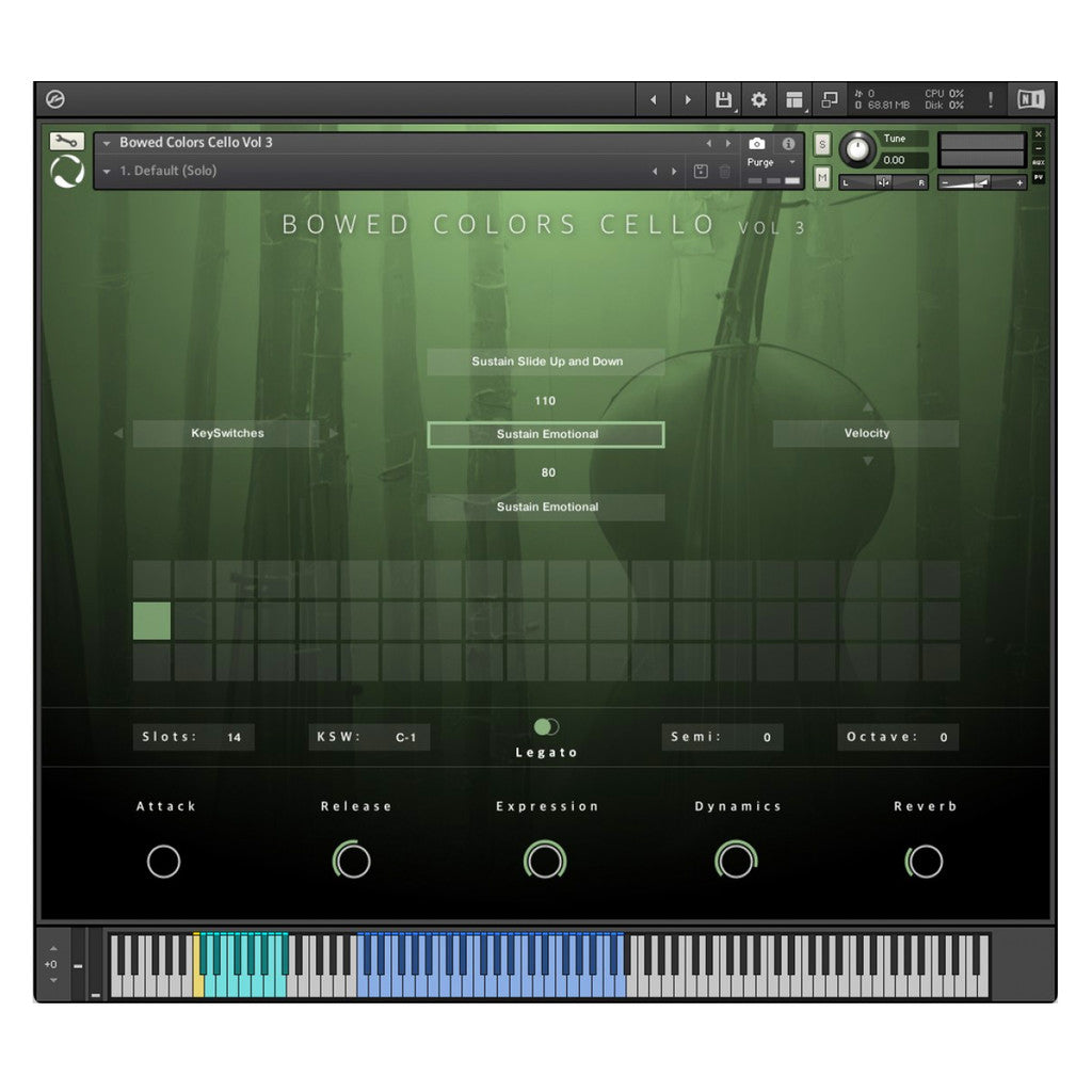 🎻 Instrument Library – Bowed Colors Cello Vol.3 – Bamboo Forest Wuxia Style Strings ✨ [ MICHIGO STUDIO ]