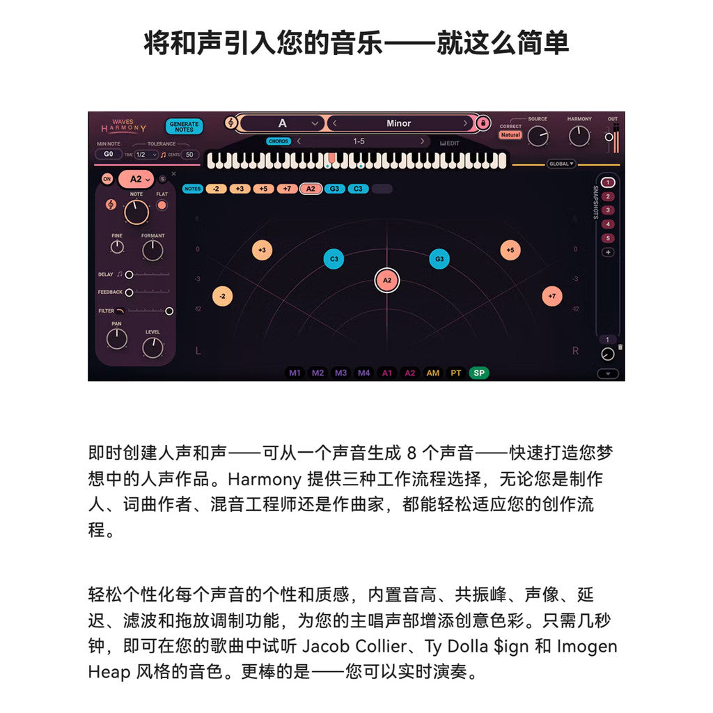 🎤 Plugin – Harmony – Real-Time Vocal Harmony & Chorus Generator (Win/Mac) ✨ [ MICHIGO STUDIO ]