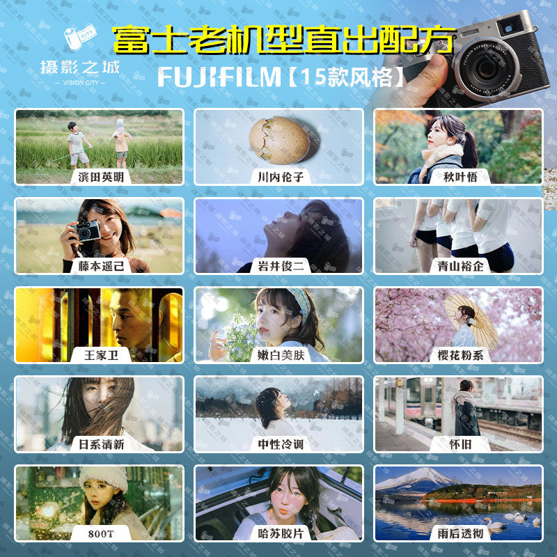 📷 Fuji Camera Preset – XH2S / XT5 / XT50 / XS20 / XS10 / X100V Film Simulation Recipes ✨ [ MICHIGO STUDIO ]