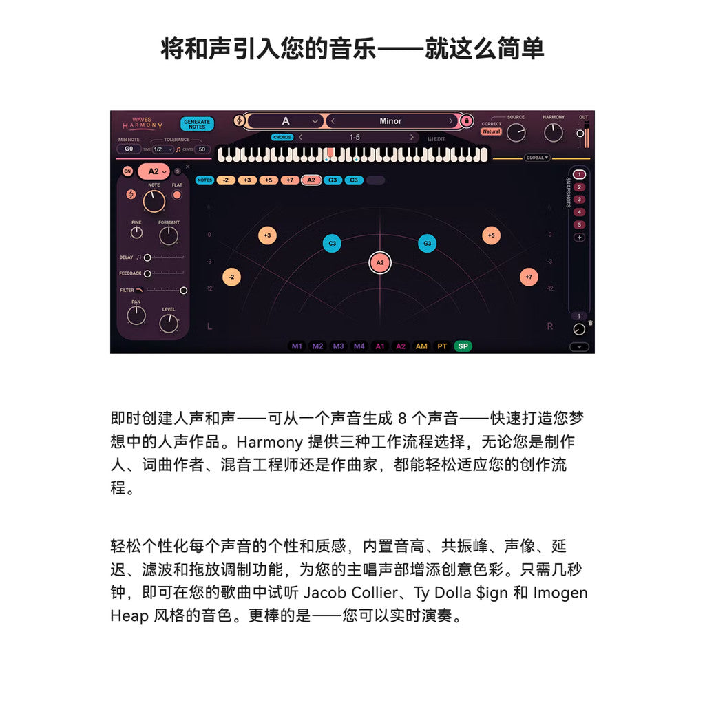 🎤 Plugin – Harmony – Real-Time Vocal Harmony & Chorus Generator (Win/Mac) ✨ [ MICHIGO STUDIO ]