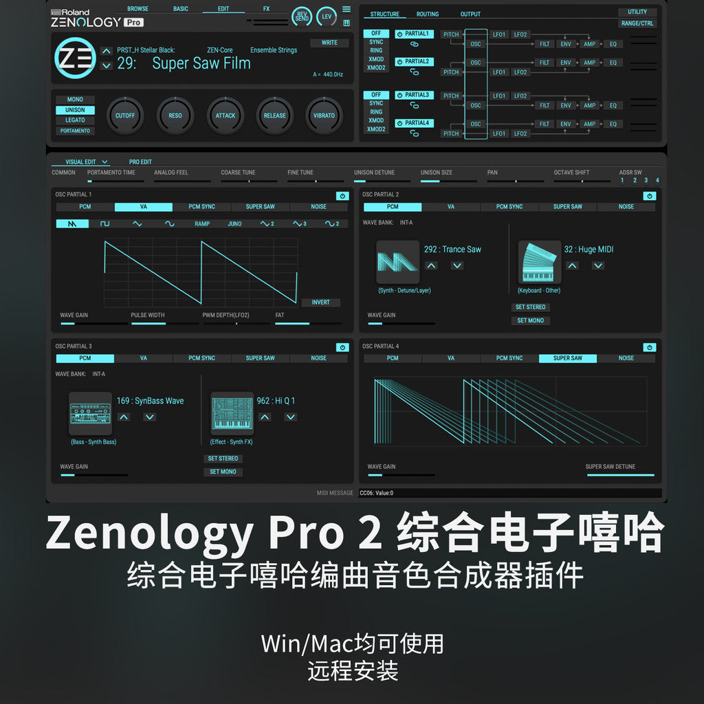 🎹 Plugin Preset – Zenology Pro 2 – Electronic Hip-Hop Trap Synth VST Preset Pack ✨ [ MICHIGO STUDIO ]