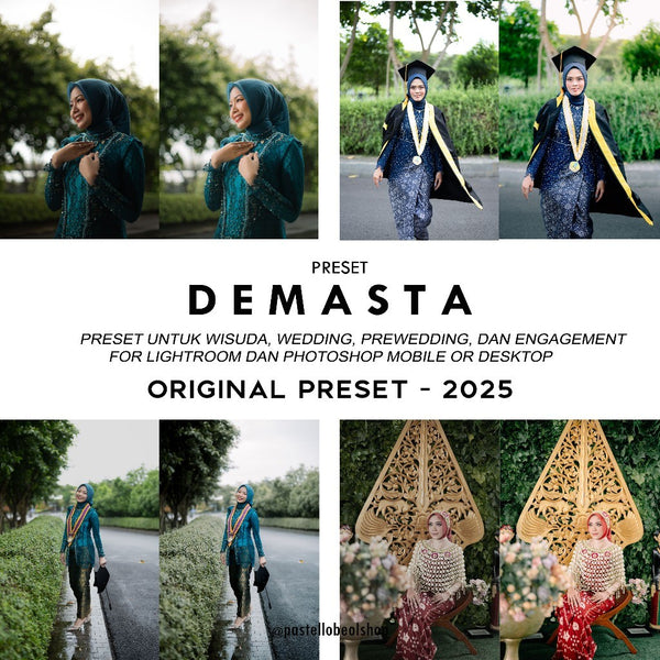 🎨 Preset Lr + Ps – Demasta Preset for Graduation, Wedding & Prewedding Photos ✨ [ MICHIGO STUDIO ]