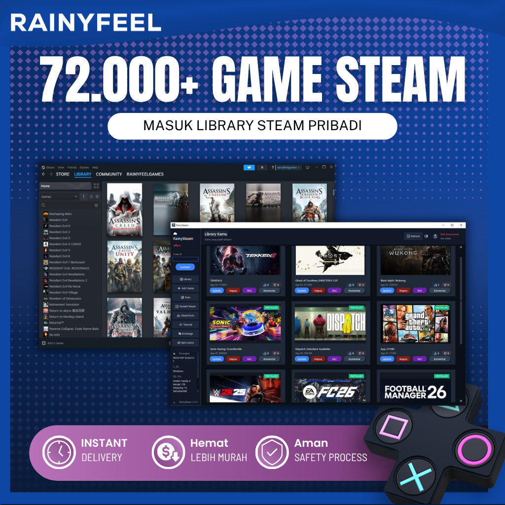 🎮 [BONUS STEAM KEY] 72,000+ Steam Games Added to Your Library – Lifetime Original / Fresh 0 Hour / PC Games 🚀