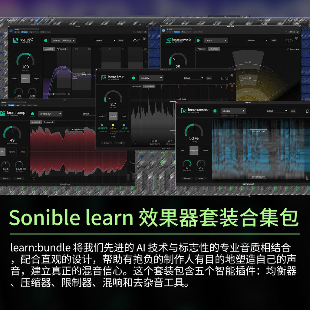 🎚️ Plugin Pack – Sonible Learn – Smart AI Mixing, Compression, EQ & Reverb Suite ✨ [ MICHIGO STUDIO ]