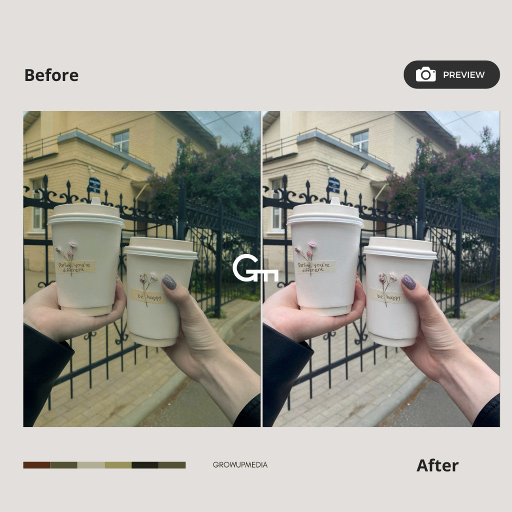 📸 PRESET LR | Kopi Senja ☕🌅 Warm & Professional Tone 【MICHIGO STUDIO】
