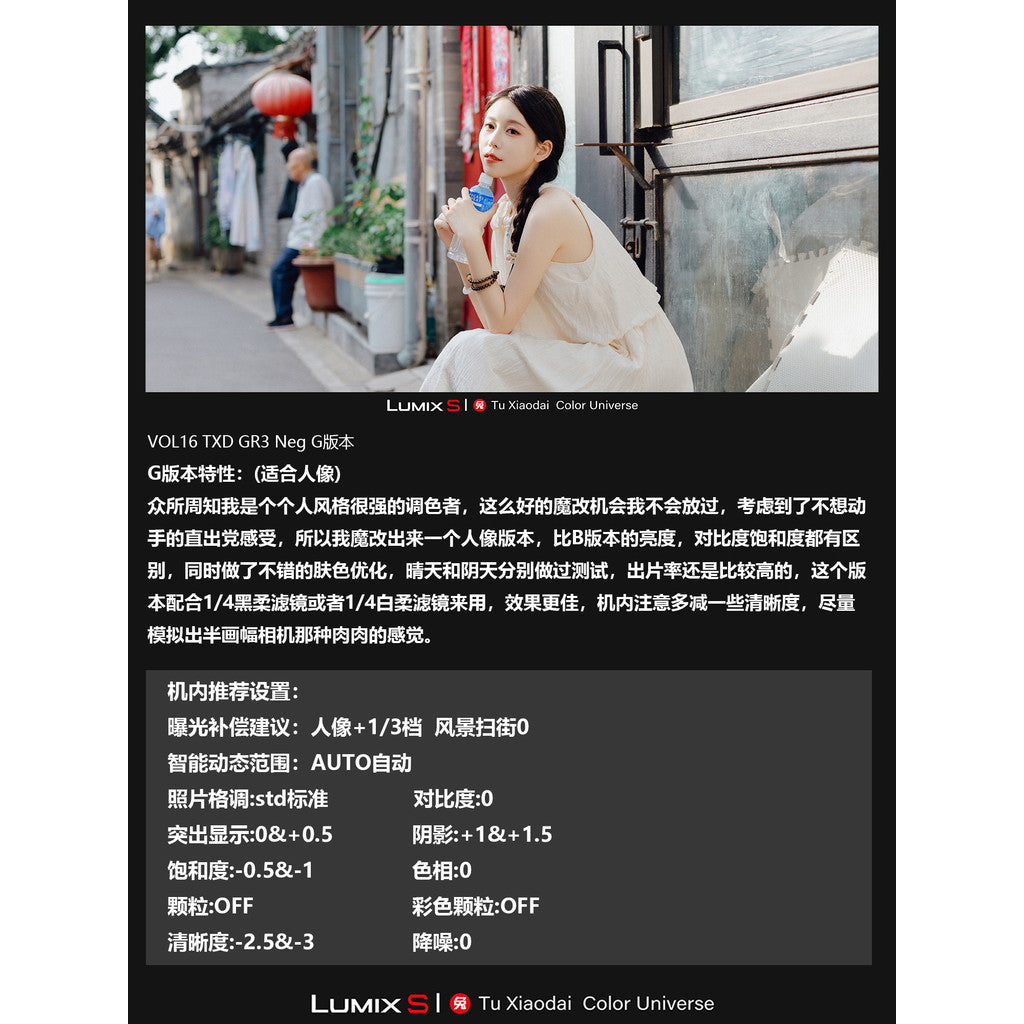LUT | VOL16 Ricoh GR3 Negative Film Look 🎞️✨ PS / LR / DaVinci • S5M2/X • S9 【MICHIGO STUDIO】