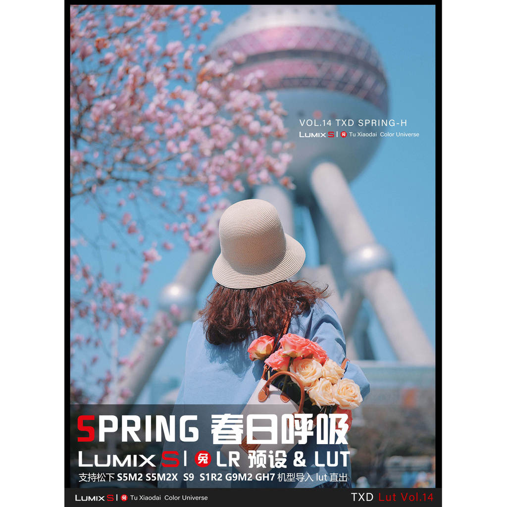 Preset | VOL14 Spring Soft Japanese Portrait 🌸 PS / LR / DaVinci • S5M2/X • S9 【MICHIGO STUDIO】