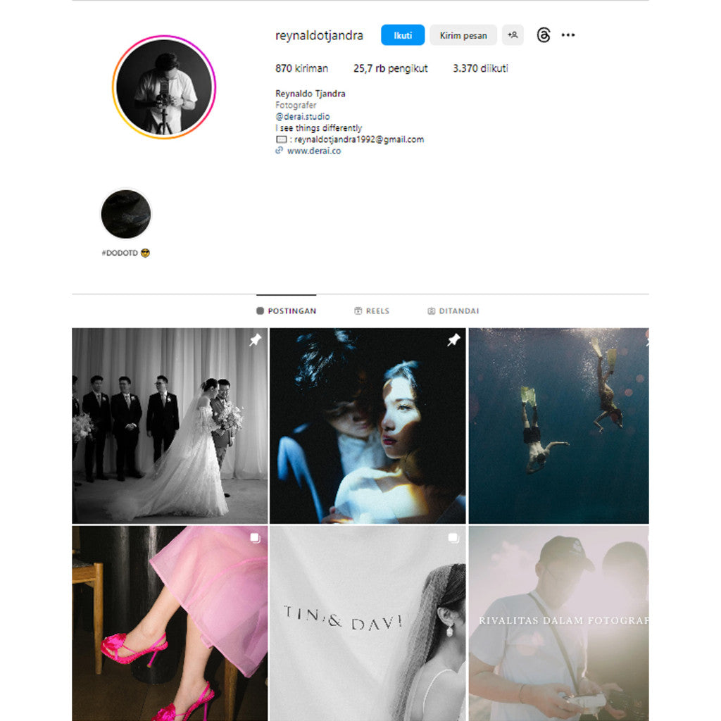 📸 PRESET LR | Reynaldo Tjandra Wedding 💒📷 Original & Affordable 【MICHIGO STUDIO】