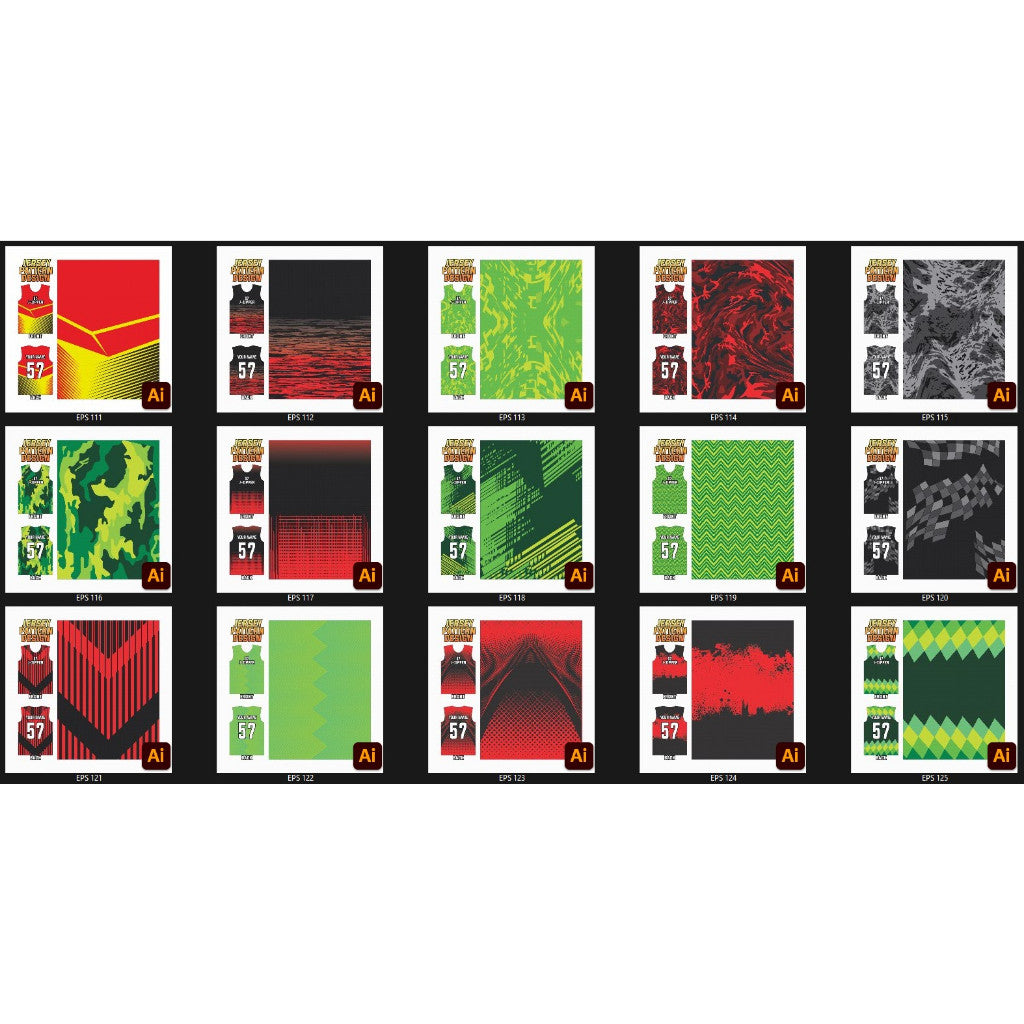 🏁 191 Vector Designs | Jersey Patterns & Templates – 290323 | [MICHIGO STUDIO]