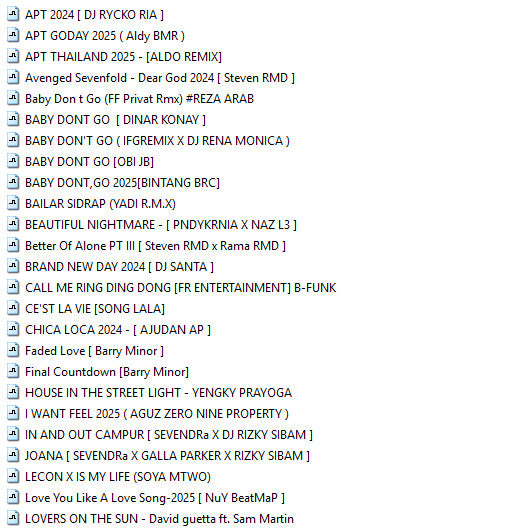 BreakBeat 2025 - Musik DJ Terbaru 250 Track MP3[ MICHIGO STUDIO ]