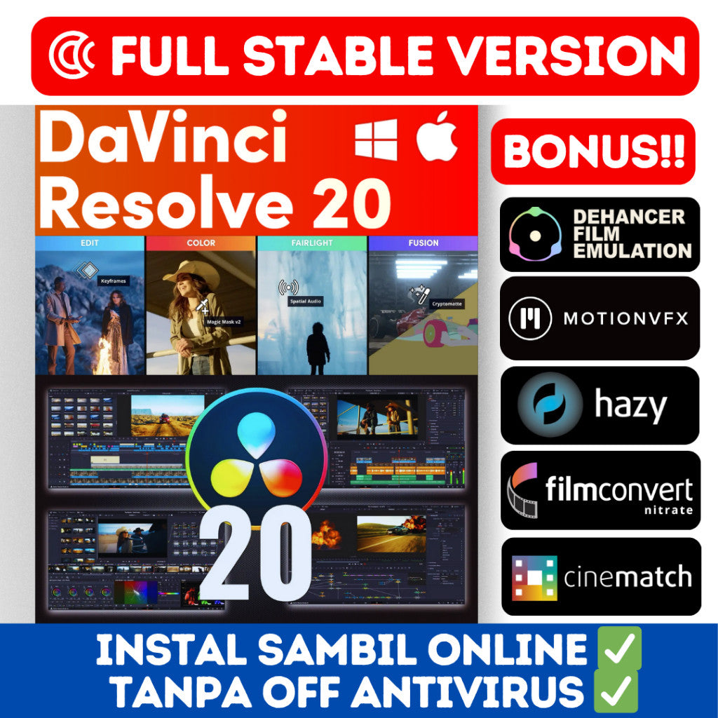 Davinci Resolve 20 Studio Update Windows MacOs[ MICHIGO STUDIO ]