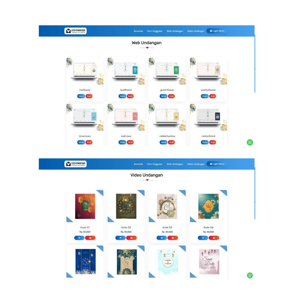 Source code website Undangan Digital SiDoiNikah V4[ MICHIGO STUDIO ]