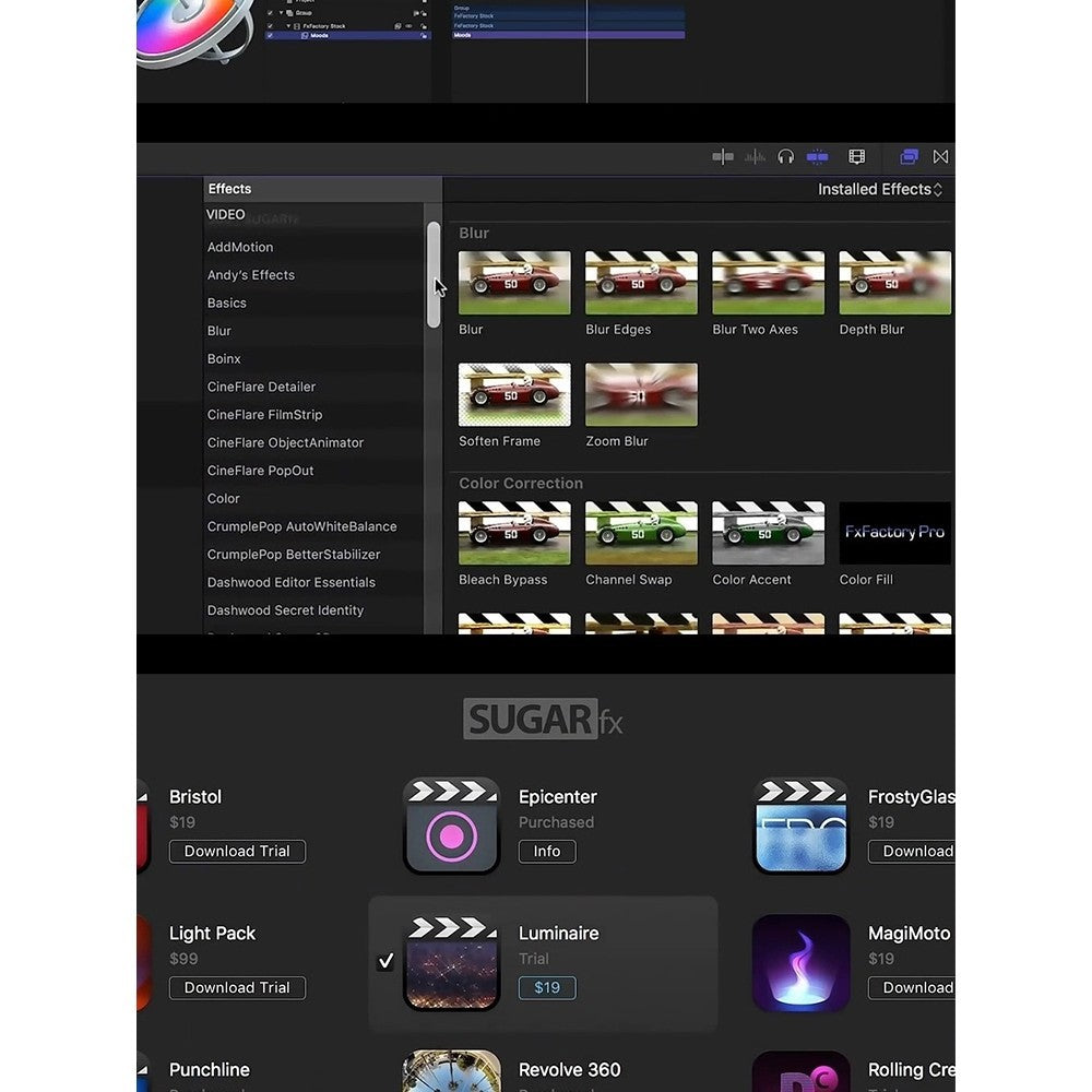 FxFactory Pro 8.0.24 Ultra-Powerful Visual Plugin Pack Supports Mac M1 FCPX/AE/PR 2025 [MICHIGO STUDIO]