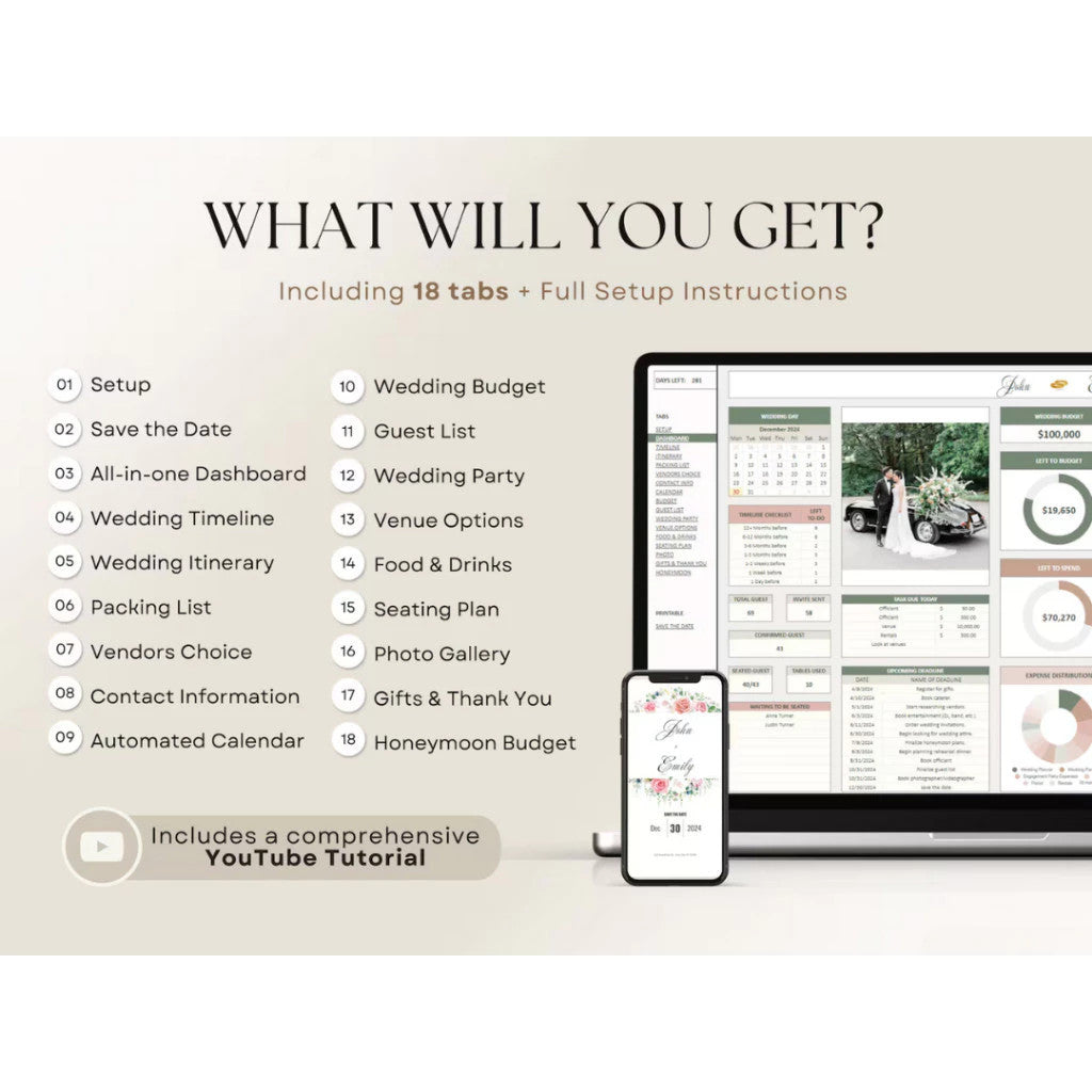 (59) Template Perencanaan Pernikahan | Wedding Planner Spreadsheet Wedding Budget Tracker Wedding Timeline Checklist Gue