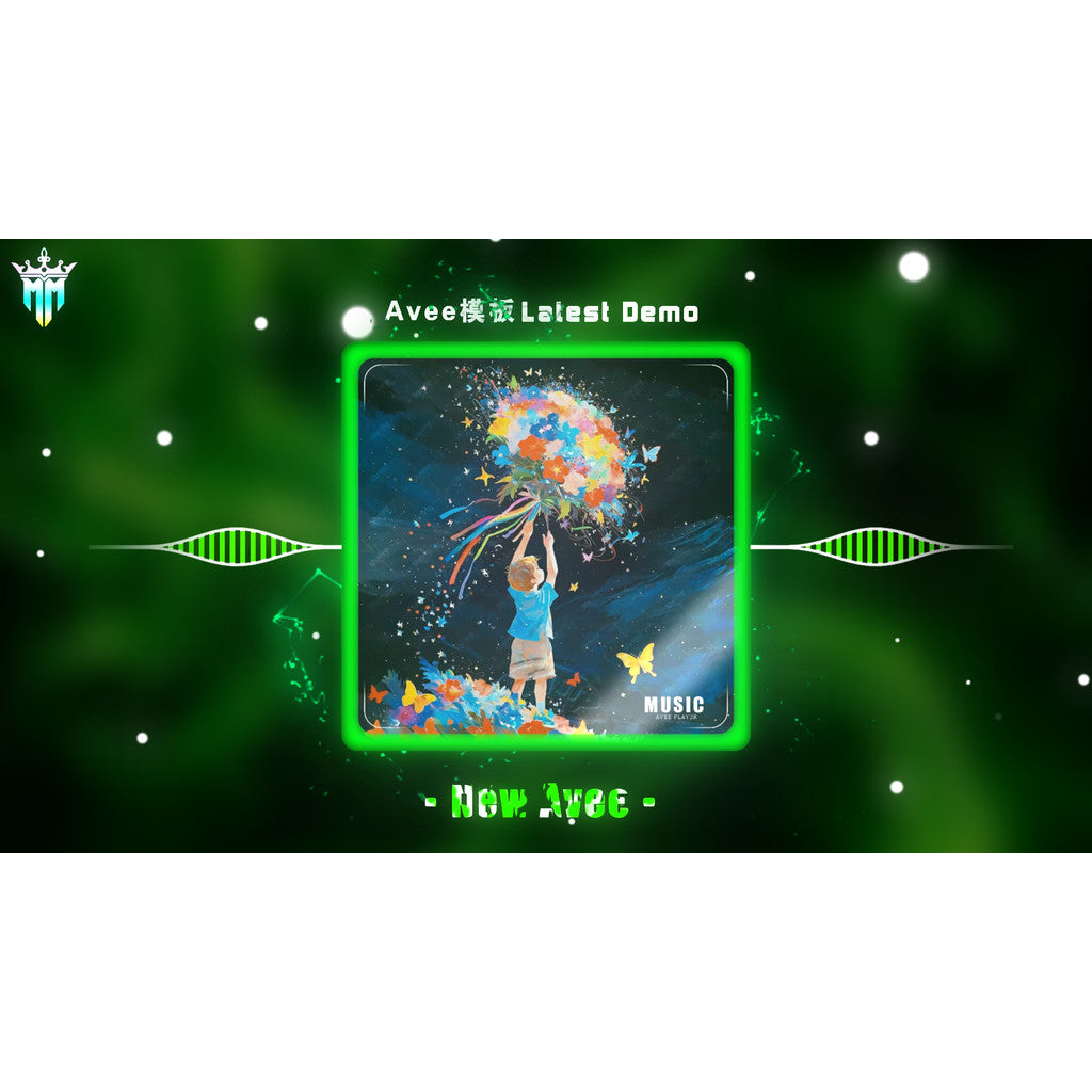 AVEE Player Music Visualization Music Template 18 Sets Cool Shock Car Music Software Tutorial 016