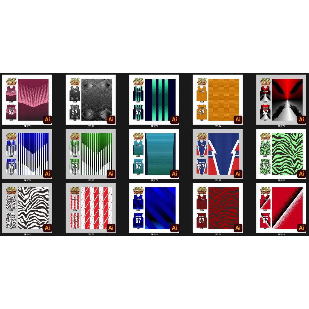 🏁 191 Vector Designs | Jersey Patterns & Templates – 290323 | [MICHIGO STUDIO]