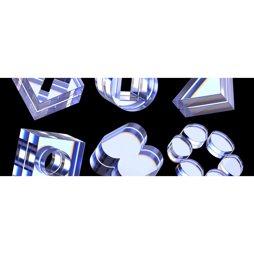 3D MODEL | 💎 60 Elegant Glass Crystal Y2K Models – Blender