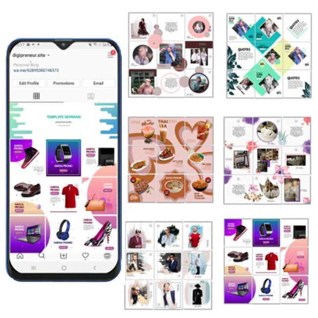 3000 Template Desain dan Video Promosi IG FB Format PPT Power Point Vidpoint dan Graphpoint[ MICHIGO STUDIO ]
