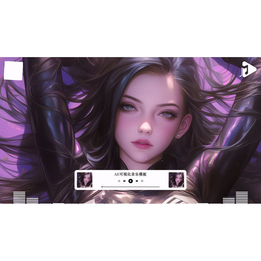 AE Music Pure Music Template Full Screen Special Effects Send Tutorial AE Software 046