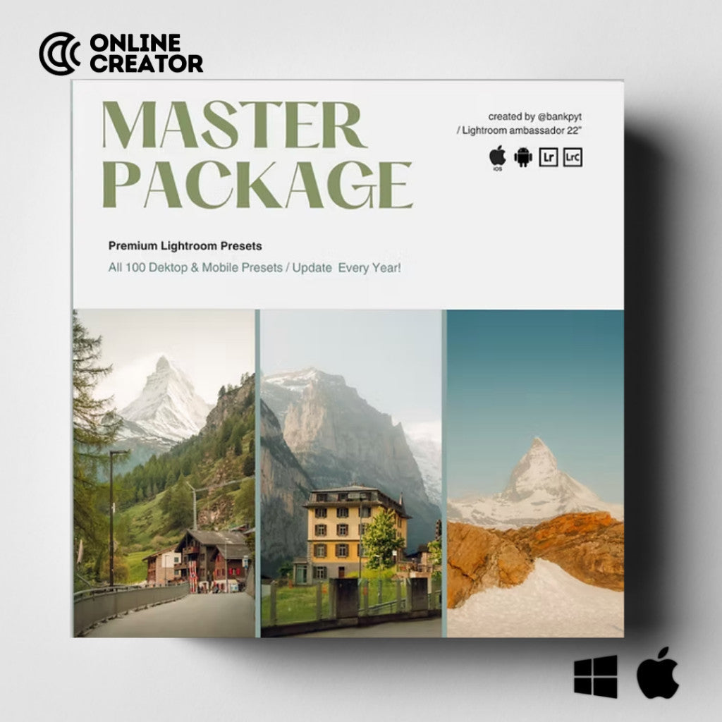 Shoot and Wander Master Collection Lightroom Presets[ MICHIGO STUDIO ]