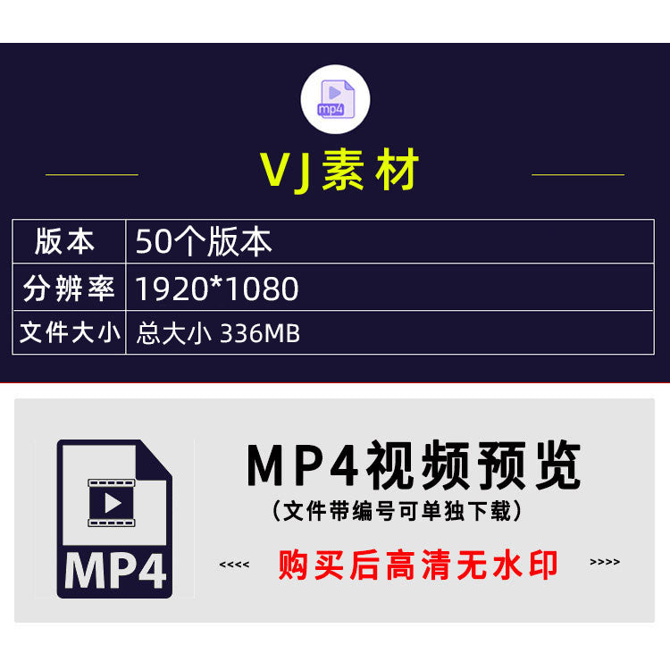 3D工业动感炫酷舞台走秀科技感动画LED大屏幕背景酒吧视频VJ素材[ MICHIGO STUDIO ]